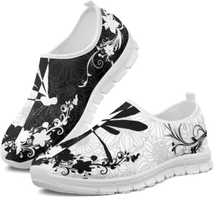 Boho Floral Animal Print Slip on Loafers for Women Running Sneakers Casual Sport Shoes No Laces Hands Free Shoes