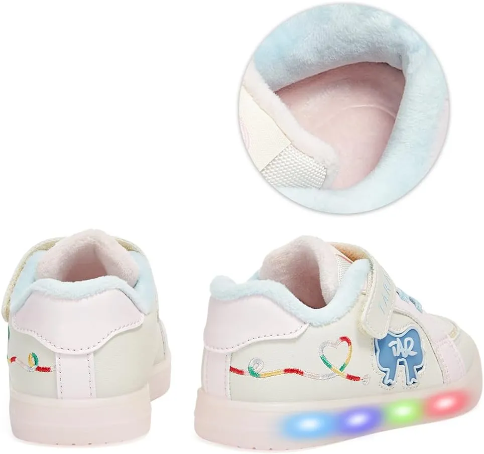 Boys Girls Light Up Shoes Winter LED Flashing Low Top Toddler Baby Sneakers