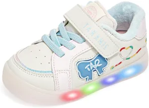 Boys Girls Light Up Shoes Winter LED Flashing Low Top Toddler Baby Sneakers