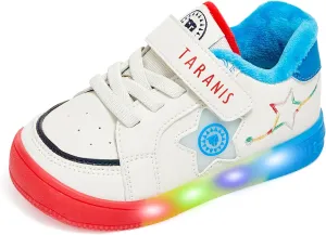 Boys Girls Light Up Shoes Winter LED Flashing Low Top Toddler Baby Sneakers