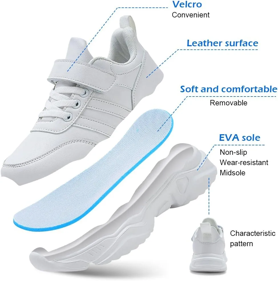 Boys Girls Lightweight Tennis Shoes Athletic Running Shoes Unisex Kids Shoes Breathable Fitness Cross Training Trainers Sports School Sneakers