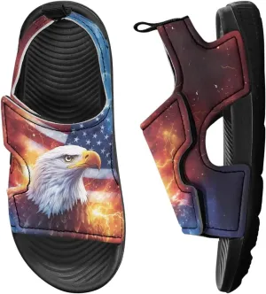 Boys Girls Sandals Open-Toe Summer Outdoor Unisex Child Sport Sandals Athletic Lightweight Water Hiking Shoes