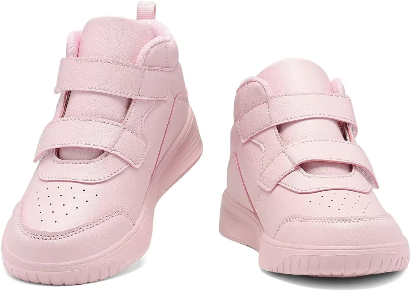 Boys Girls Sneakers for Kids High Top Casual Lightweight Classic Adjustable Strap Dual Hook and Loops Running Shoes