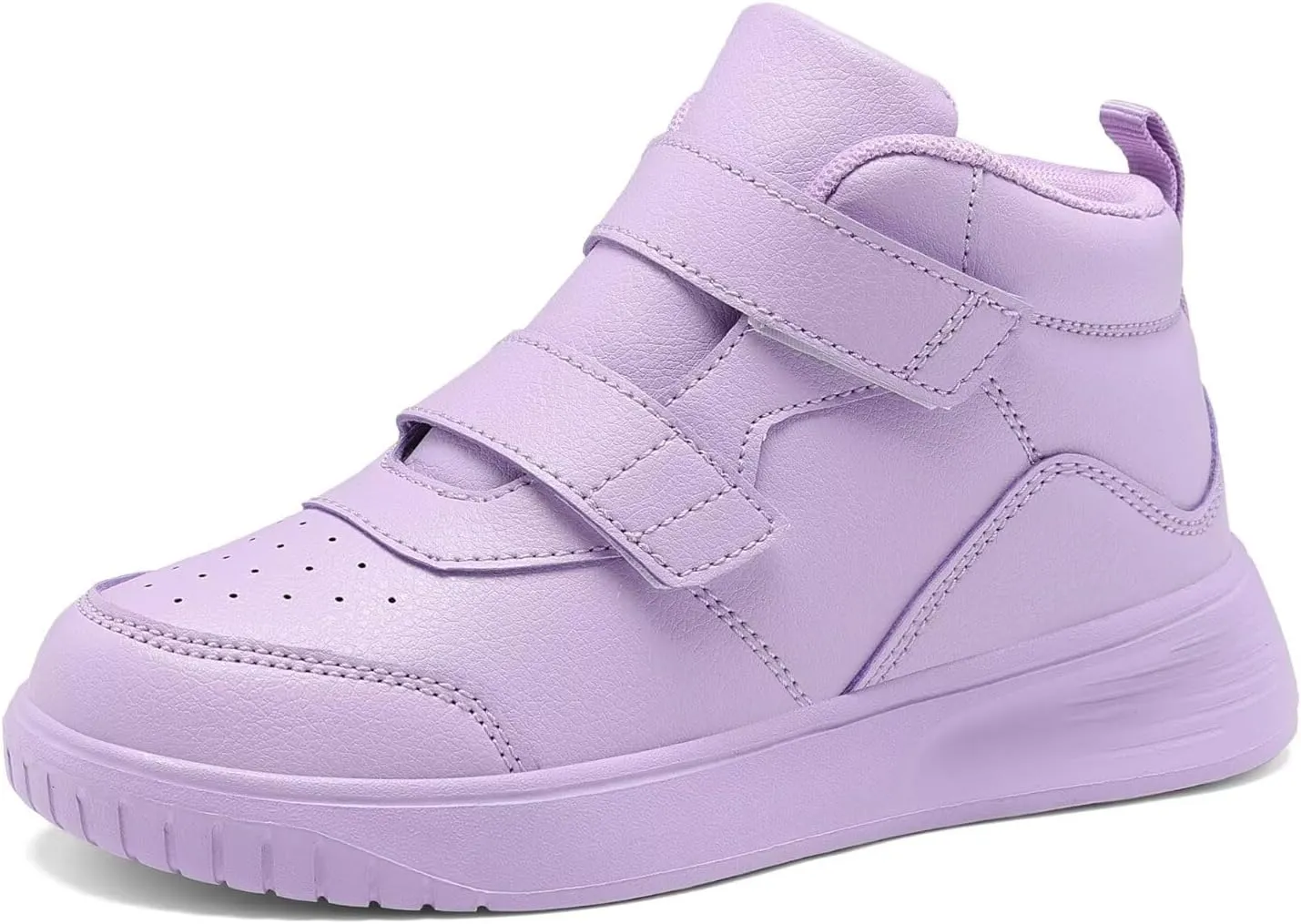Boys Girls Sneakers for Kids High Top Casual Lightweight Classic Adjustable Strap Dual Hook and Loops Running Shoes