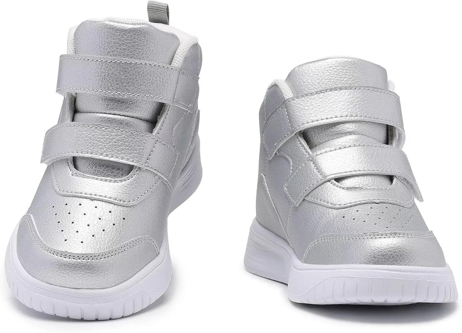 Boys Girls Sneakers for Kids High Top Casual Lightweight Classic Adjustable Strap Dual Hook and Loops Running Shoes