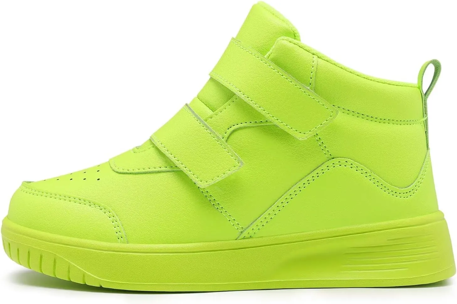 Boys Girls Sneakers for Kids High Top Casual Lightweight Classic Adjustable Strap Dual Hook and Loops Running Shoes