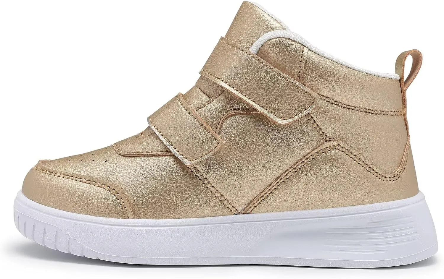 Boys Girls Sneakers for Kids High Top Casual Lightweight Classic Adjustable Strap Dual Hook and Loops Running Shoes