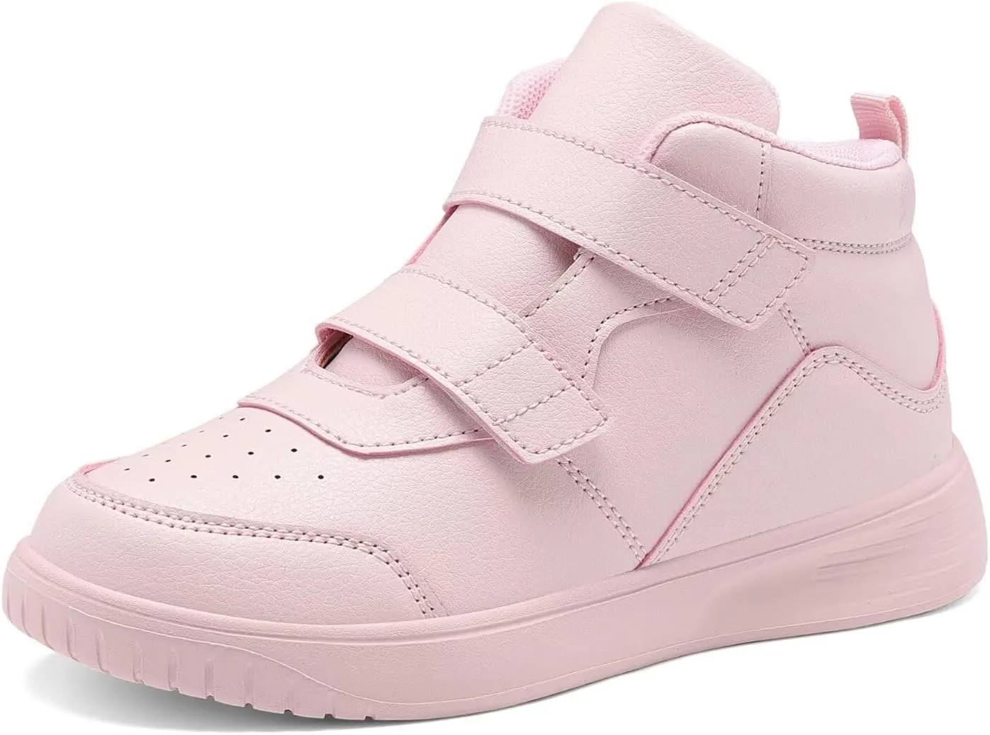 Boys Girls Sneakers for Kids High Top Casual Lightweight Classic Adjustable Strap Dual Hook and Loops Running Shoes