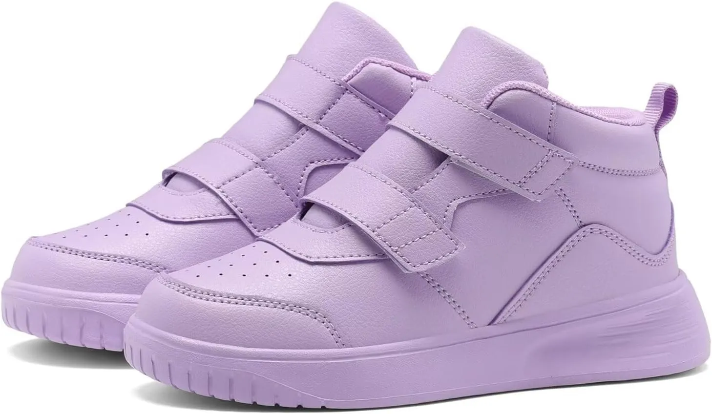 Boys Girls Sneakers for Kids High Top Casual Lightweight Classic Adjustable Strap Dual Hook and Loops Running Shoes