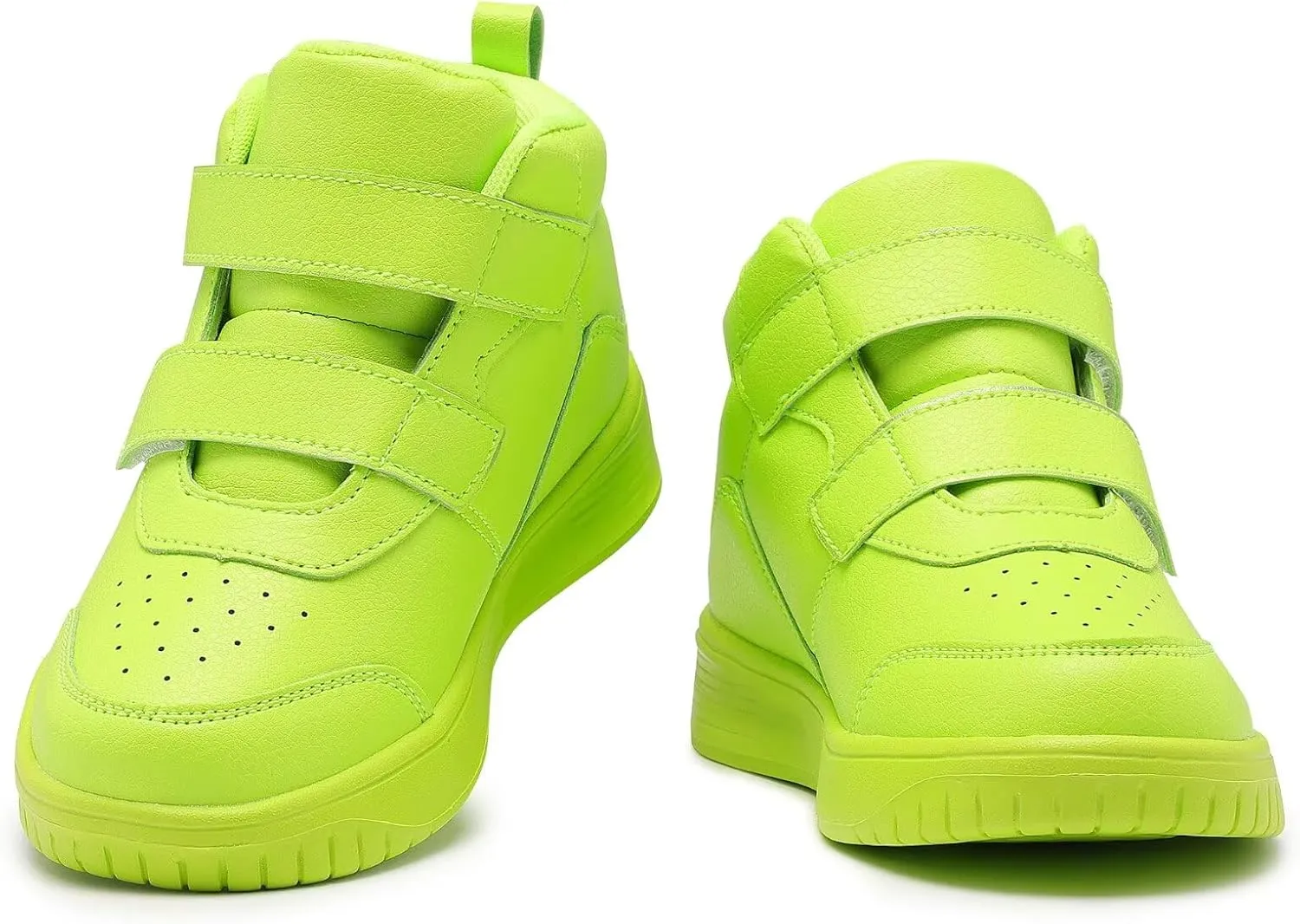 Boys Girls Sneakers for Kids High Top Casual Lightweight Classic Adjustable Strap Dual Hook and Loops Running Shoes