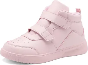 Boys Girls Sneakers for Kids High Top Casual Lightweight Classic Adjustable Strap Dual Hook and Loops Running Shoes