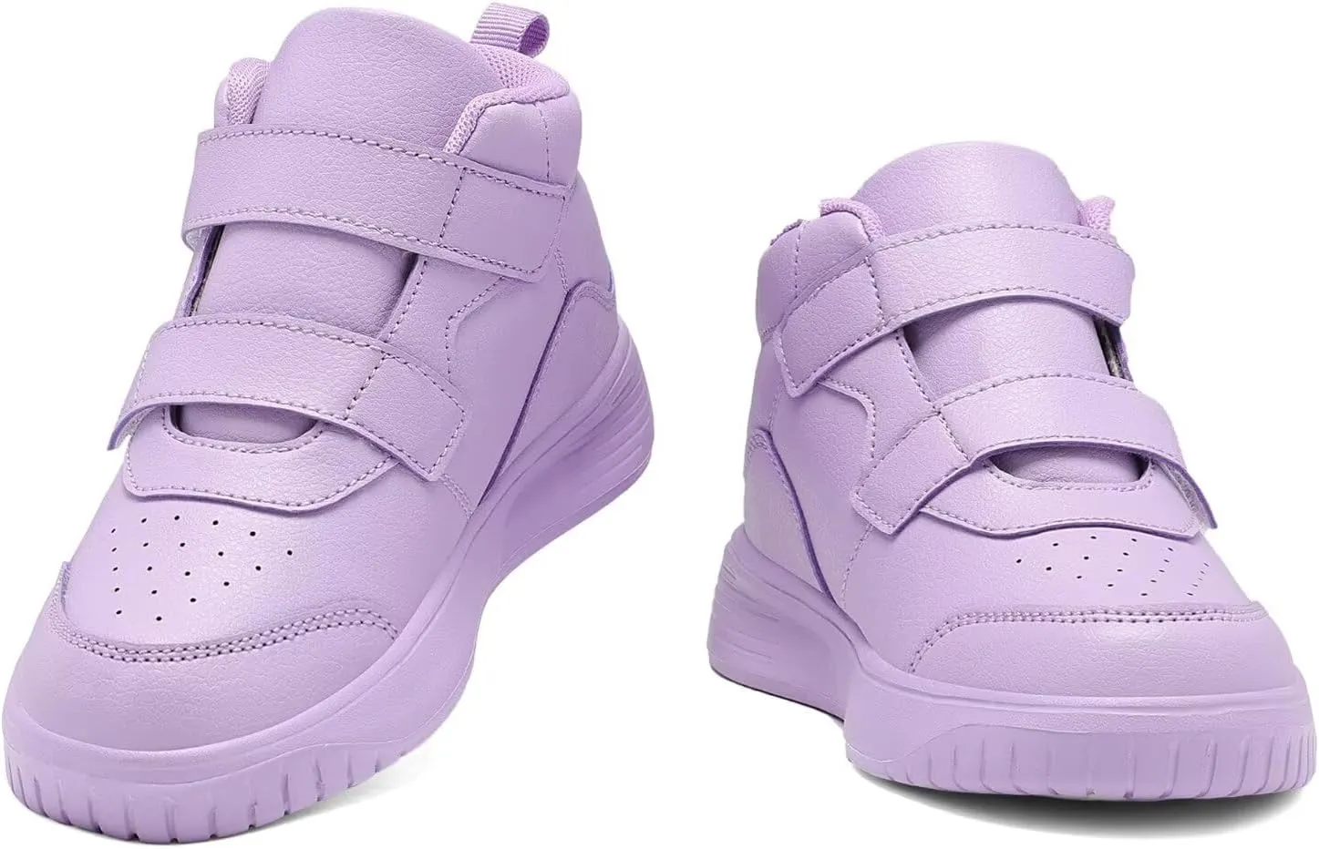 Boys Girls Sneakers for Kids High Top Casual Lightweight Classic Adjustable Strap Dual Hook and Loops Running Shoes