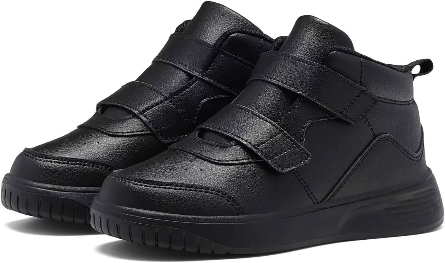 Boys Girls Sneakers for Kids High Top Casual Lightweight Classic Adjustable Strap Dual Hook and Loops Running Shoes