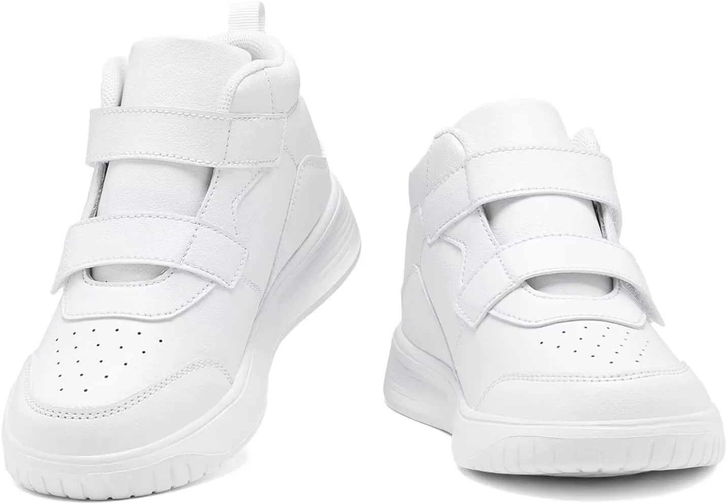 Boys Girls Sneakers for Kids High Top Casual Lightweight Classic Adjustable Strap Dual Hook and Loops Running Shoes