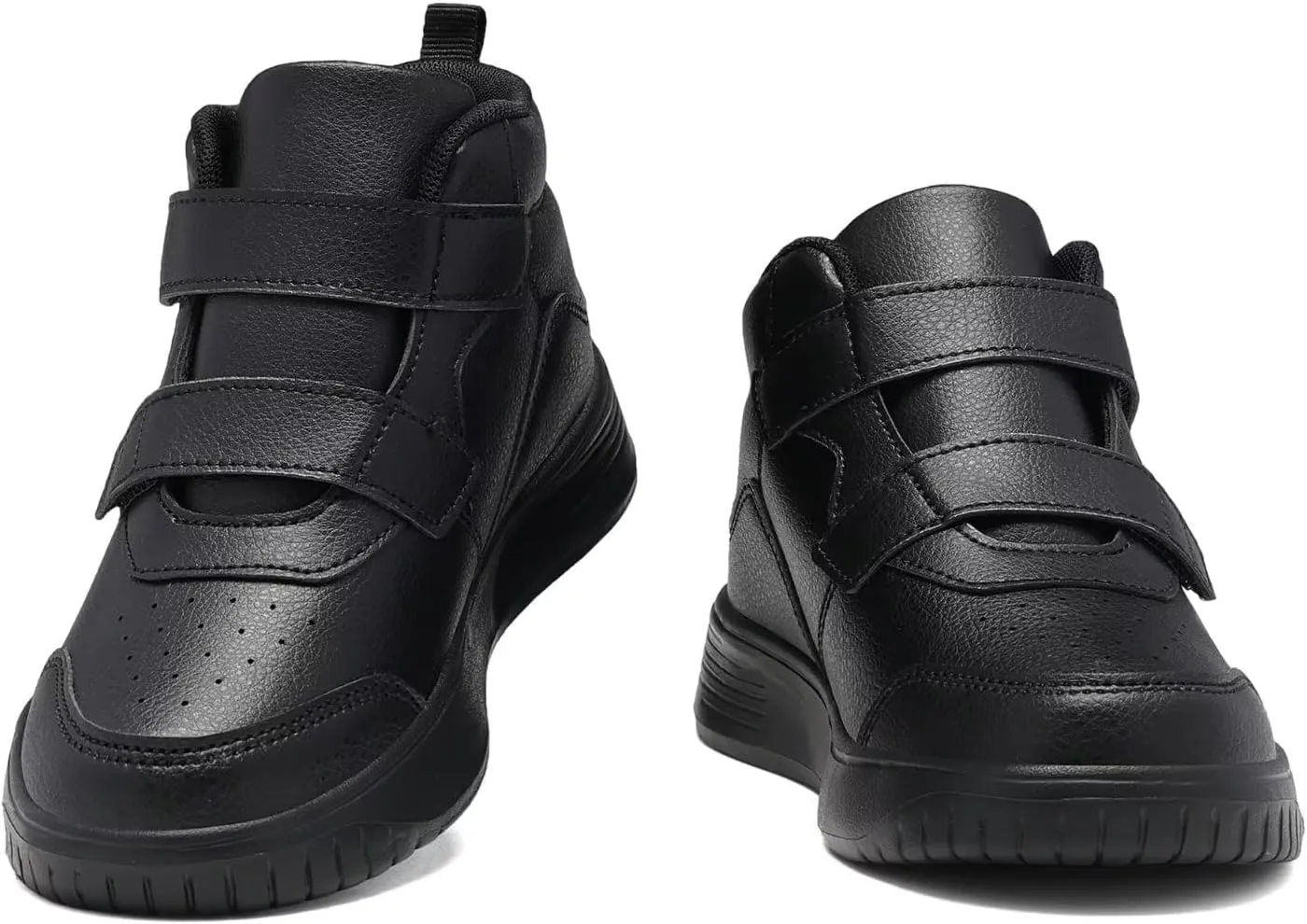 Boys Girls Sneakers for Kids High Top Casual Lightweight Classic Adjustable Strap Dual Hook and Loops Running Shoes