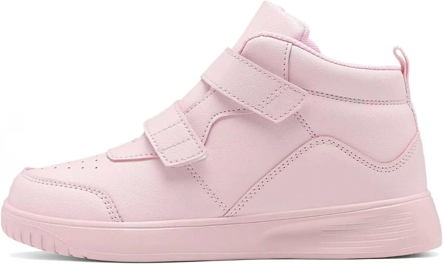 Boys Girls Sneakers for Kids High Top Casual Lightweight Classic Adjustable Strap Dual Hook and Loops Running Shoes