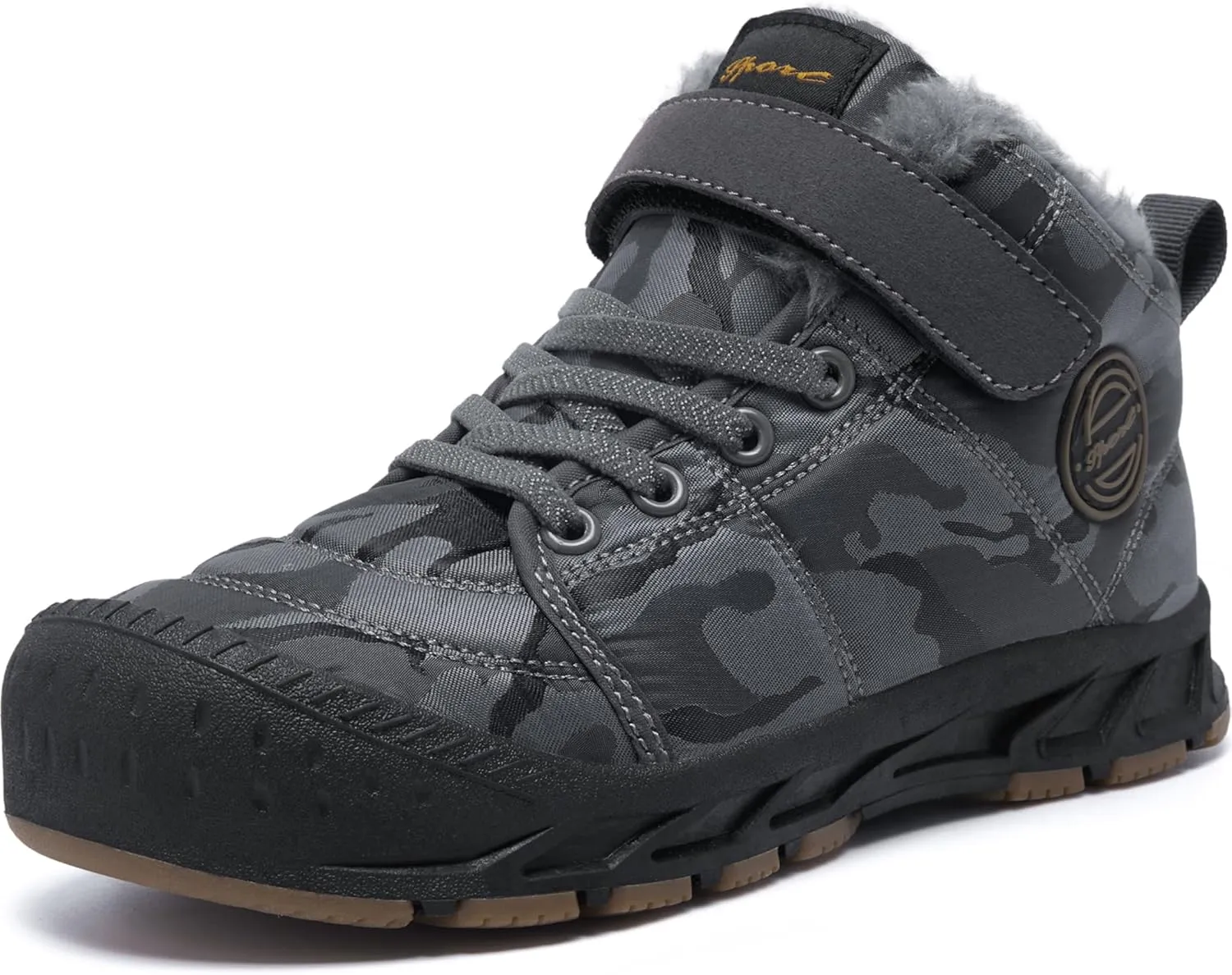 Boys Girls Snow Boots Winter Slip On Warm Fur Lined Shoes Lightweight Water-Resistant Cold Weather Boot (Little Kid/Big Kid)