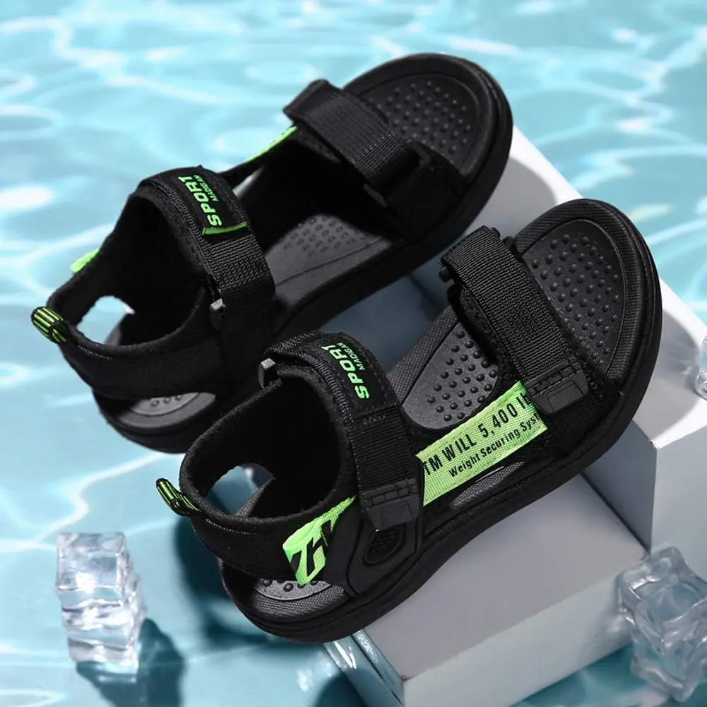 Boys Sandals Kids Summer Sports Hiking Sandals Adjustable Straps for Beach Outdoor Lightweight(Little Kid/Big Kid)