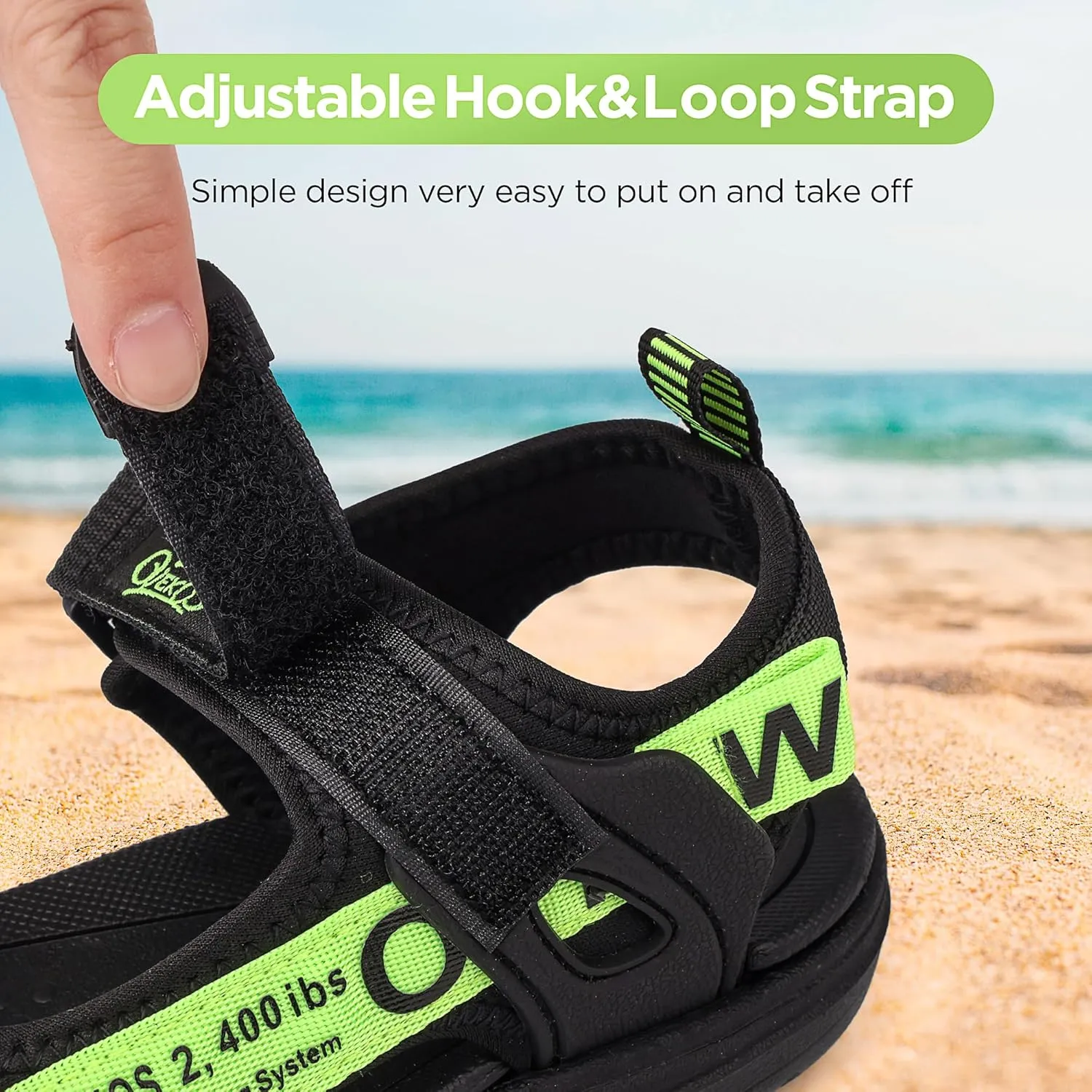 Boys Sandals Kids Summer Sports Hiking Sandals Adjustable Straps for Beach Outdoor Lightweight(Little Kid/Big Kid)