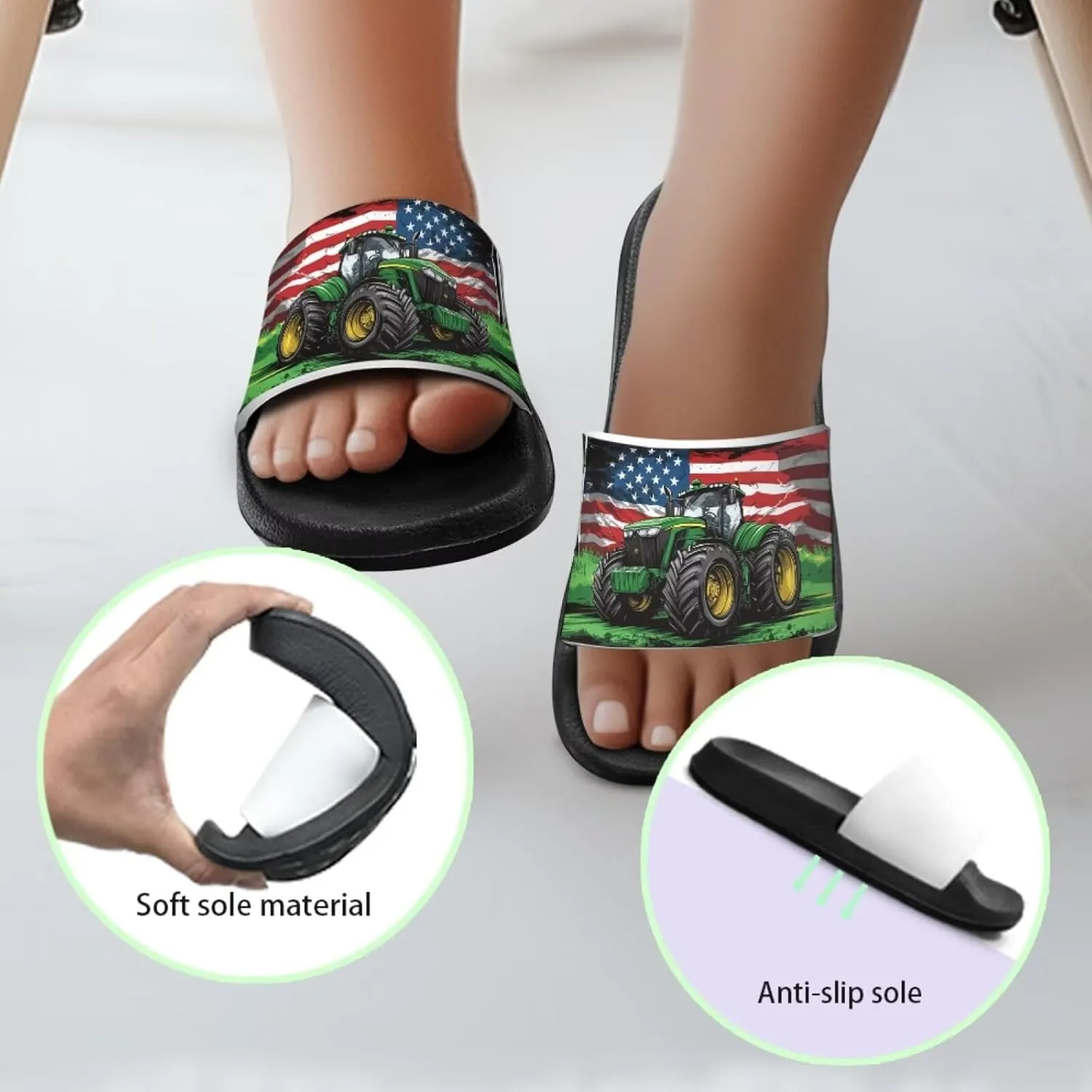 Boys Slides Cool Animal Cloud Slides for Kids Summer House Slippers Beach Sandals