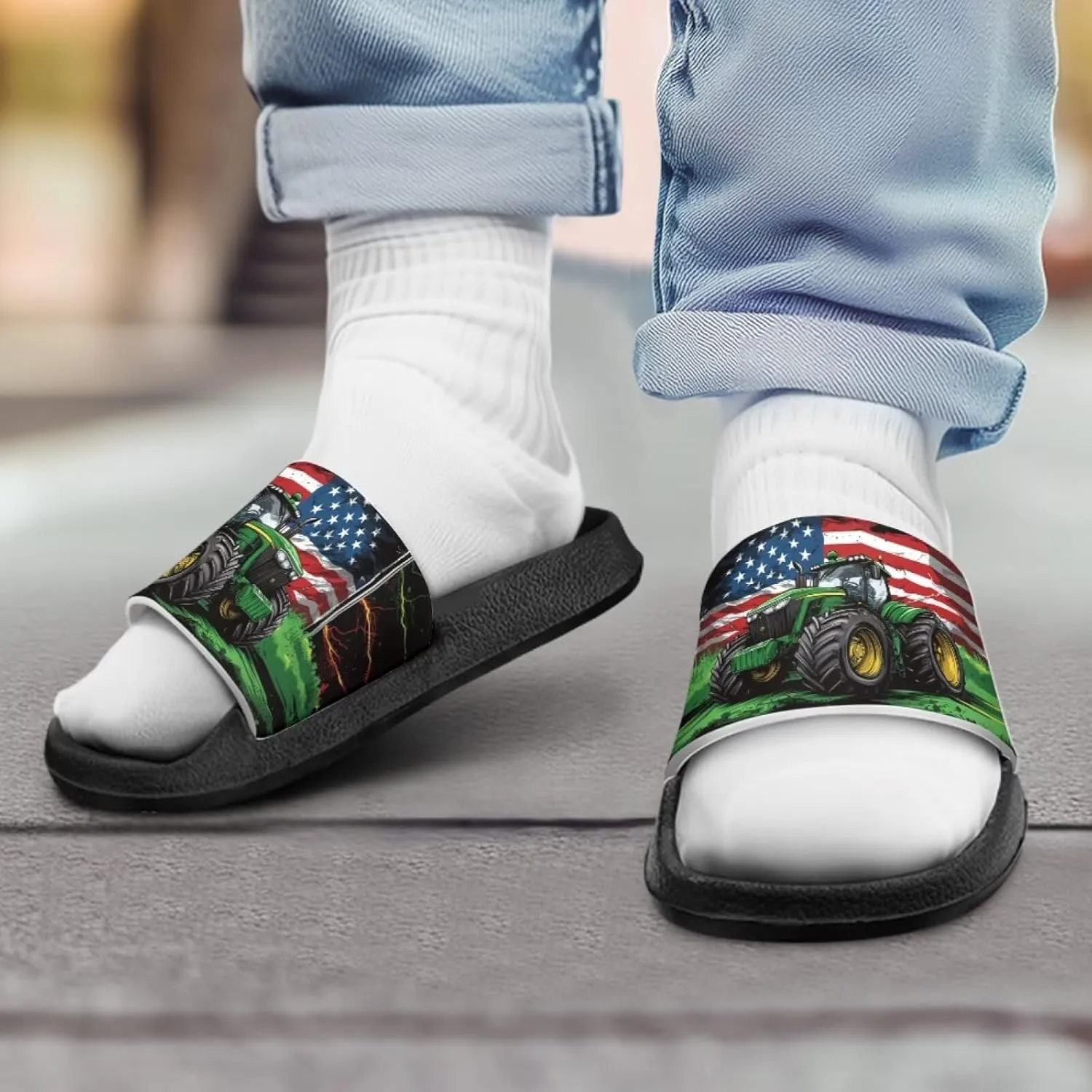 Boys Slides Cool Animal Cloud Slides for Kids Summer House Slippers Beach Sandals