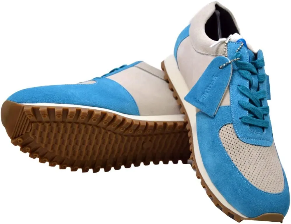 British Walker Surrey Designer Mens Sneakers, Vintage Lace Up, Handcrafted with Leather & Suede, Dual fit Technology for Extra Width