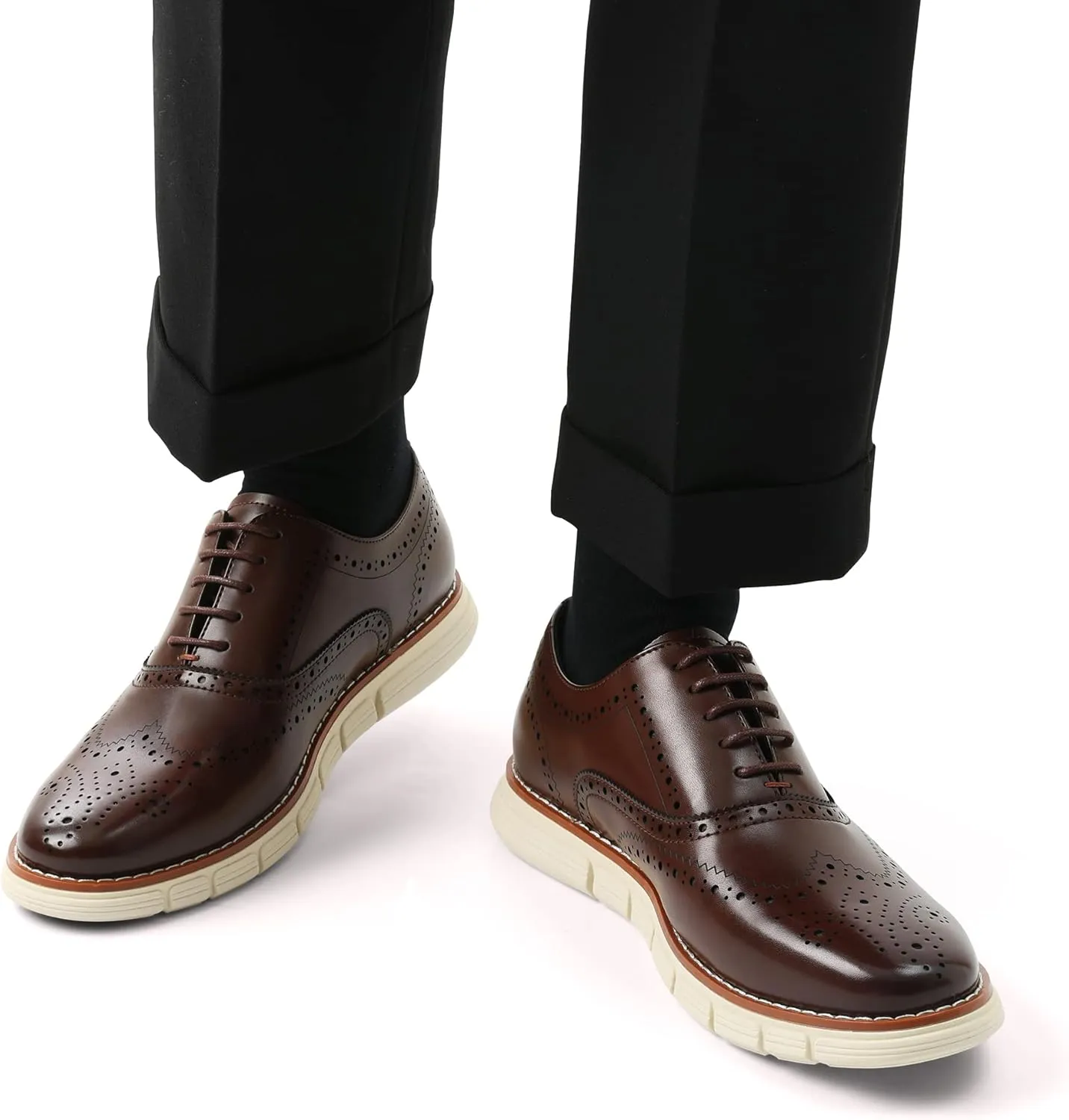 Bruno Marc Men's Crossflex Dress Sneakers Casual Oxford Formal Shoes
