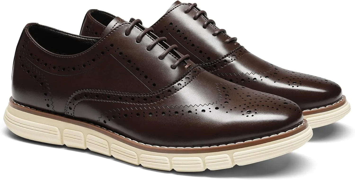 Bruno Marc Men's Crossflex Dress Sneakers Casual Oxford Formal Shoes