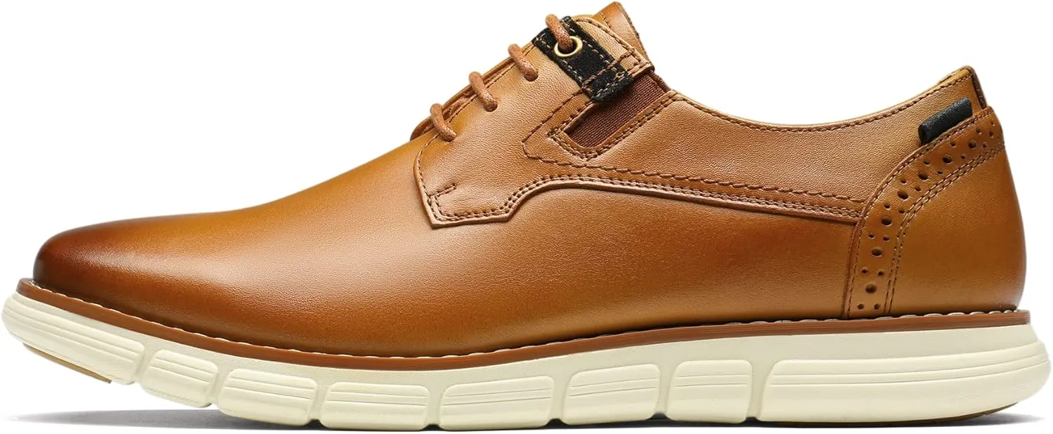 Bruno Marc Men's Crossflex Oxford Dress Sneakers Casual Leather Dress Shoes