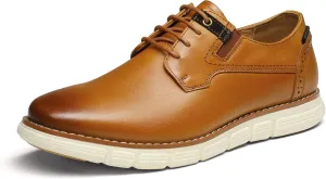 Bruno Marc Men's Crossflex Oxford Dress Sneakers Casual Leather Dress Shoes