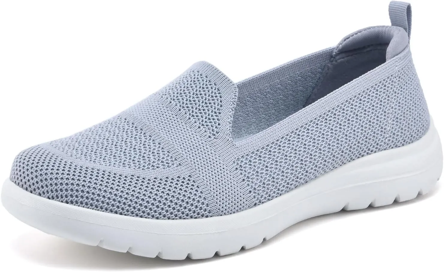 Buyrew Loafers for Women Comfort Slip On Walking Shoes Knit Dressy Comfortable Business Casual Work Flats