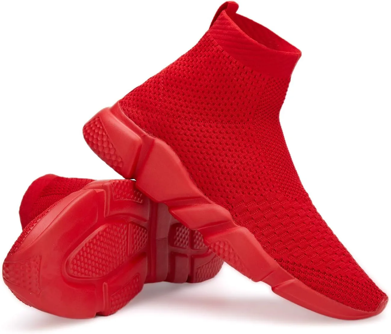 Casbeam Men's Running Knit Comfortable Lightweight Breathable Casual Sports Shoes Fashion Sneakers Slip-On Walking Shoes
