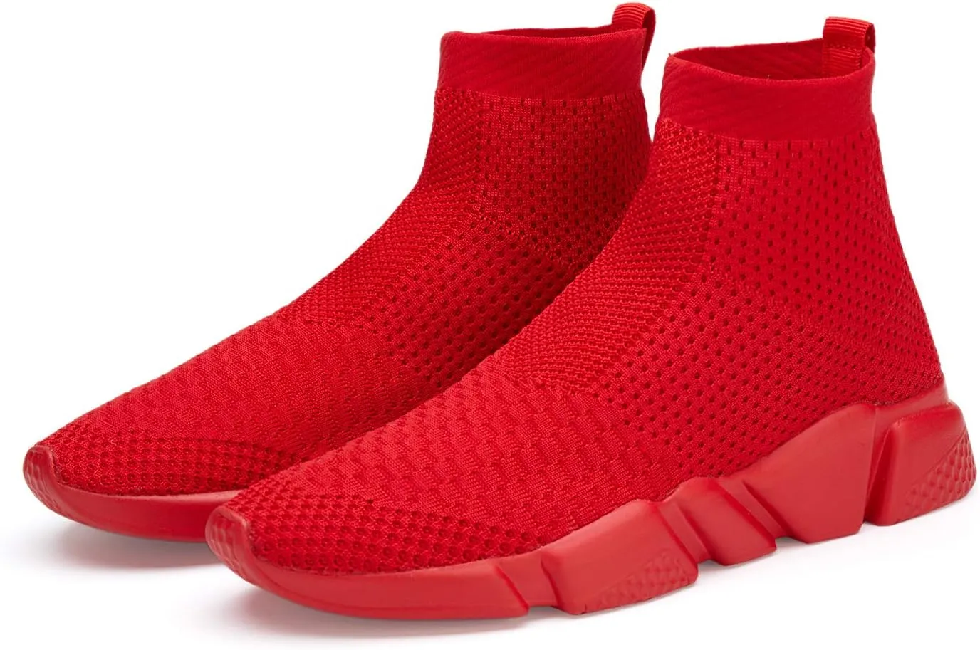 Casbeam Men's Running Knit Comfortable Lightweight Breathable Casual Sports Shoes Fashion Sneakers Slip-On Walking Shoes