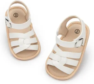 CENCIRILY Infant Baby Girls Boys Sandals Summer Beach Outdoor Bowknot Soft Rubber Sole Toddler Princess Dress Flats Walking Shoes