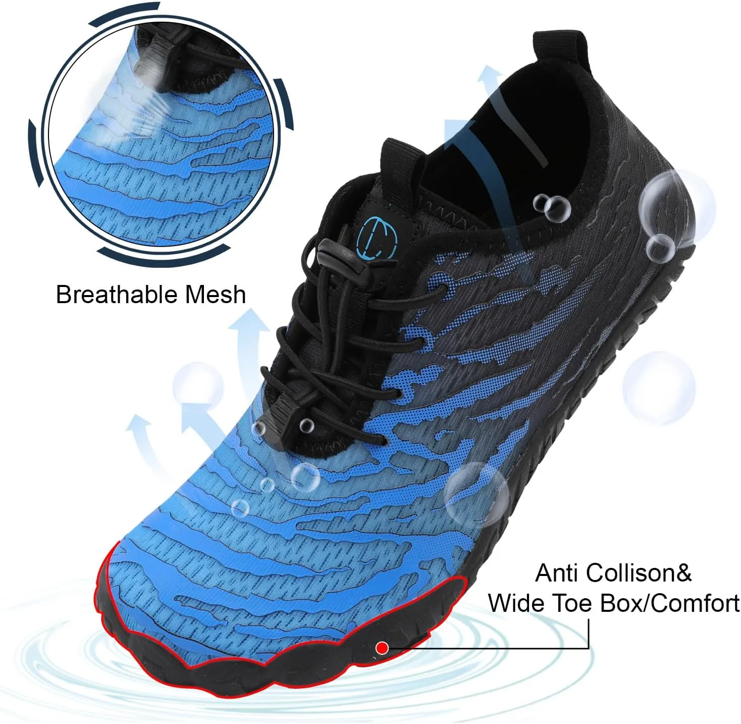 Centipede Demon Swim Water Shoes for Women Men Quick Dry Barefoot Aqua Sneakers Shoe for Beach Hiking Diving Boating River Outdoor Water Sports