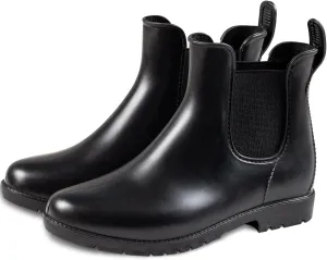 Chelsea Boots for Women Waterproof Rain Boots Slip On Flat Heel Chelsea Booties Outdoor Shoes Short Ankle Rainboots for Ladies