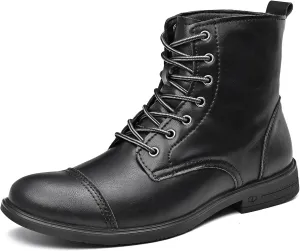 Chukka Boots Casual Fashion Oxford Dress Boots Leather Lace Up Desert Ankle Boots Classic For Men Lightweight Anti Slip