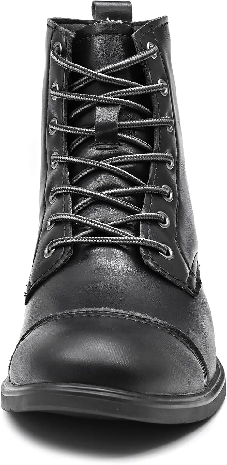 Chukka Boots Casual Fashion Oxford Dress Boots Leather Lace Up Desert Ankle Boots Classic For Men Lightweight Anti Slip