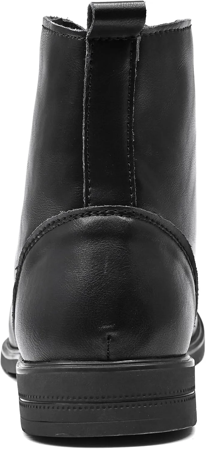 Chukka Boots Casual Fashion Oxford Dress Boots Leather Lace Up Desert Ankle Boots Classic For Men Lightweight Anti Slip
