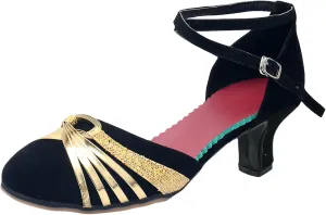 Chunky Heel Sandals for Women Open Toe Strappy Ankle Strap Square Toe Comfortable Shoes