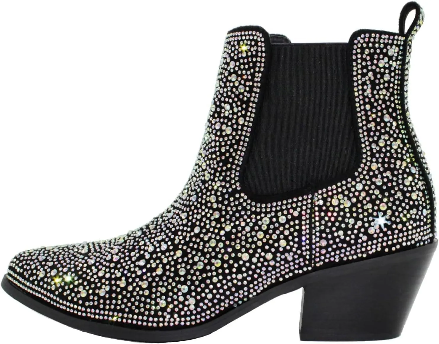 CIERWS Women's Embroidered Western Cowboy Boots Cowgirl Boots Knee High Medium Heel Chunky Heel Classic Retro Boots