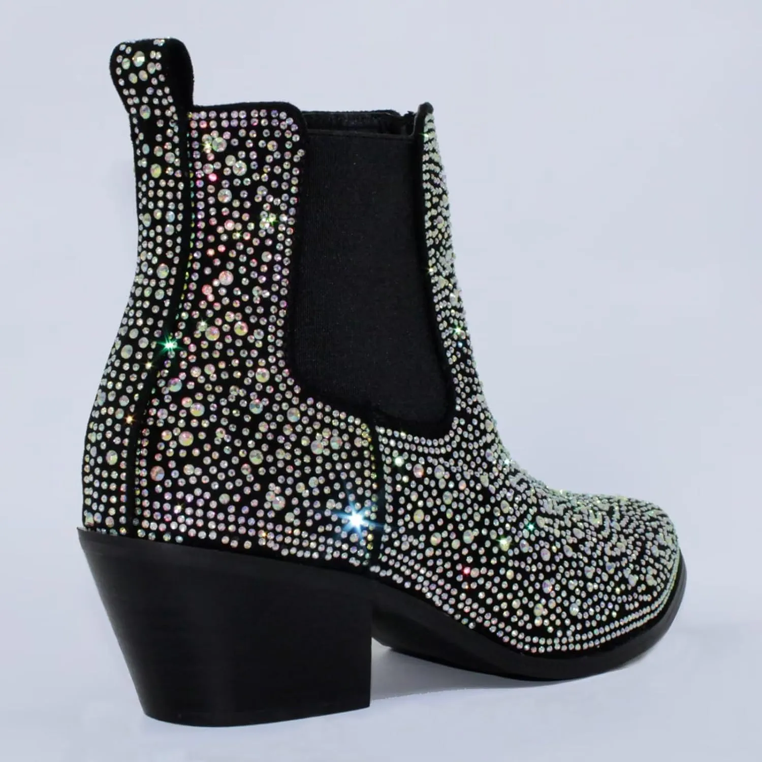 CIERWS Women's Embroidered Western Cowboy Boots Cowgirl Boots Knee High Medium Heel Chunky Heel Classic Retro Boots