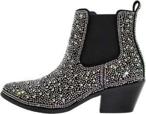 CIERWS Women's Embroidered Western Cowboy Boots Cowgirl Boots Knee High Medium Heel Chunky Heel Classic Retro Boots
