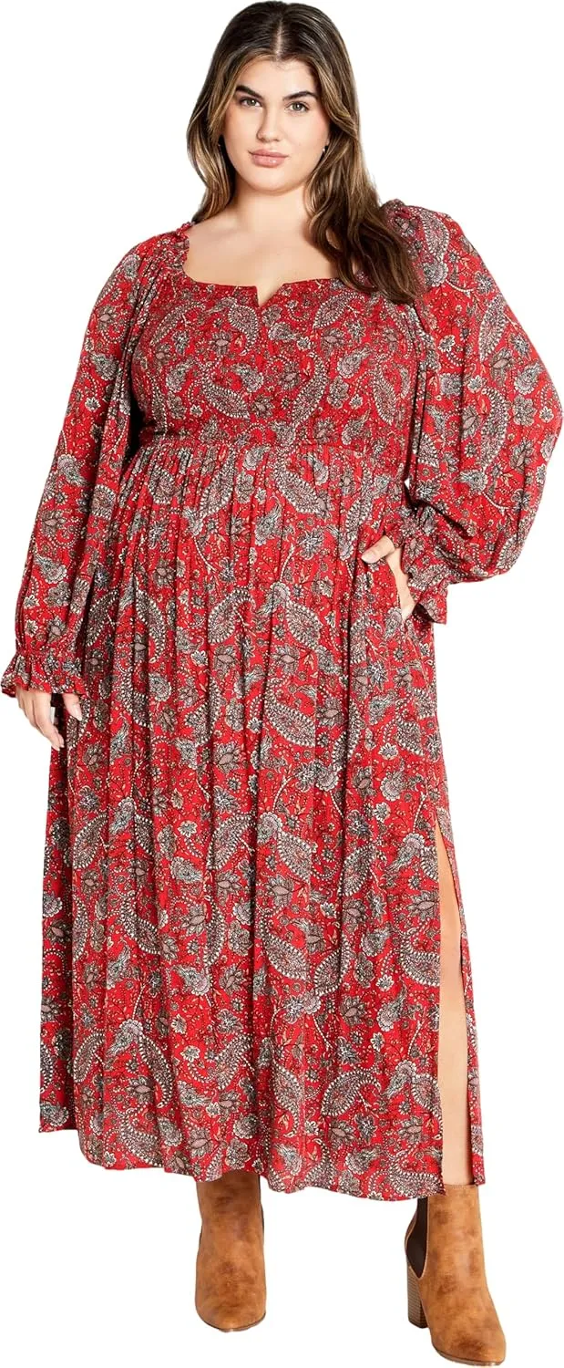 City Chic Women's Plus Size Dress Aurelia PRT