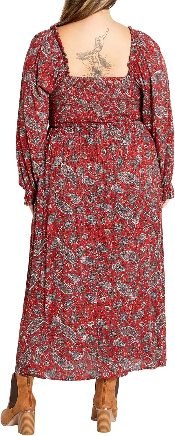 City Chic Women's Plus Size Dress Aurelia PRT