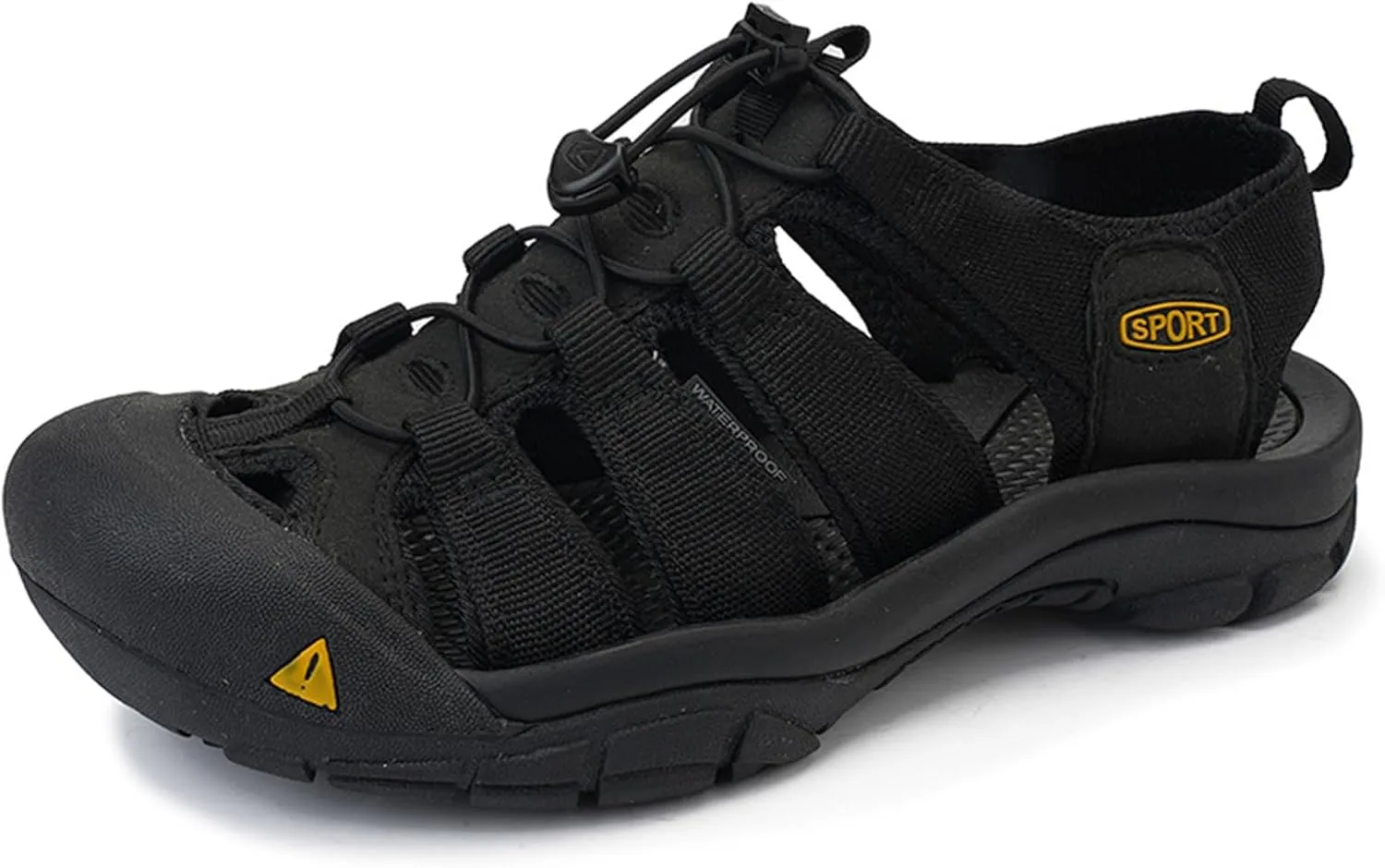 Classics Men's Breathable Hiking Sandals, Large Size Closed Toe Backpacking Sandals, Fashion Outdoor Sports Beach Shoes