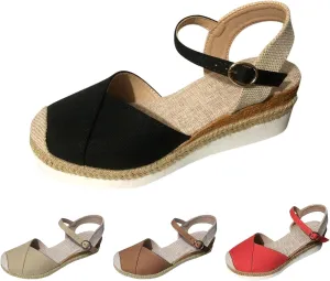 Closed Toe Sandals for Women Color Block Adjustable Strap Sandal Arch Support Orthotic Platform Mules with Ankle Strap Elegant Summer Sandals Shoes for Shopping Outdoor