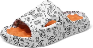 Cloud Slides for Women Men Cool Pillow Slippers Non-Slip Shower Bath Platform Foam Sandals for Indoor Outdoor House Pool