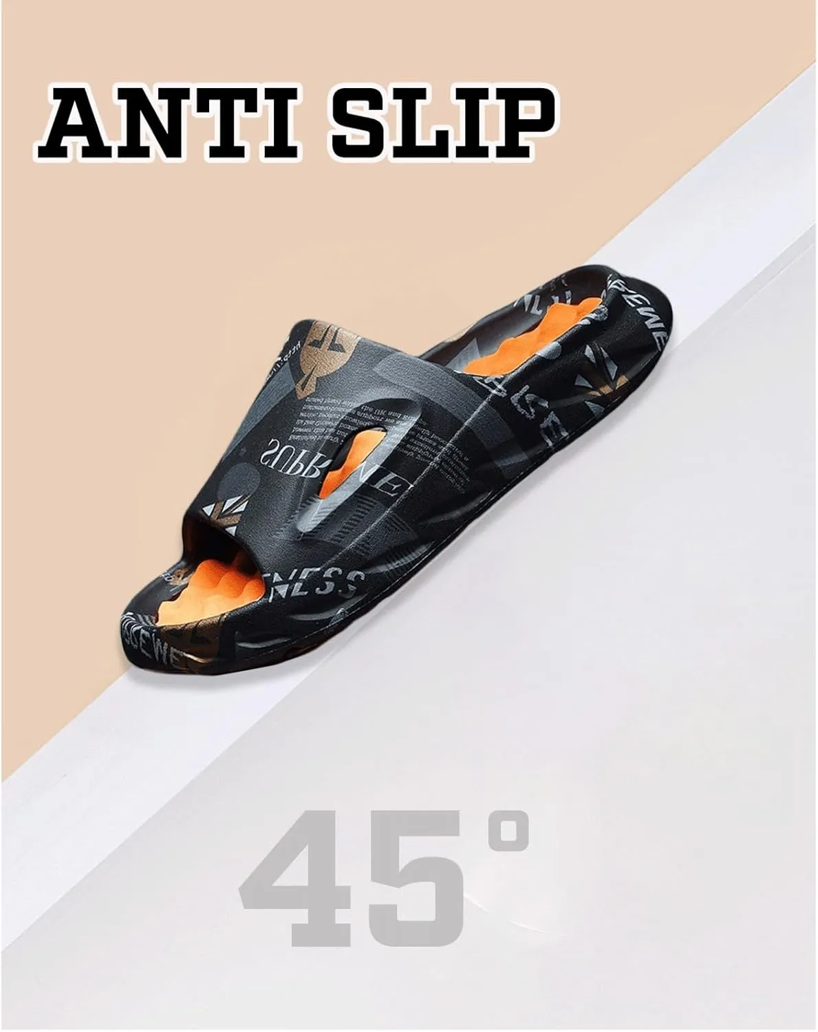 Cloud Slides for Women Men Cool Pillow Slippers Non-Slip Shower Bath Platform Foam Sandals for Indoor Outdoor House Pool