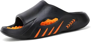 Cloud Slides for Women Men Cool Pillow Slippers Non-Slip Shower Bath Platform Foam Sandals for Indoor Outdoor House Pool